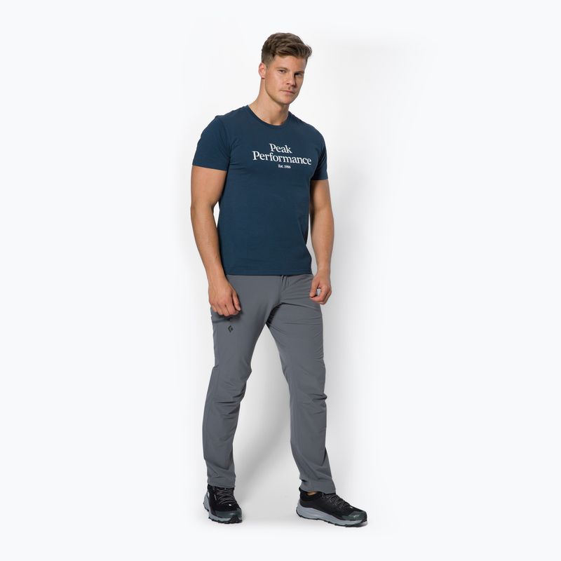Pánske trekingové tričko Peak Performance Original Tee navy blue G77266180 2