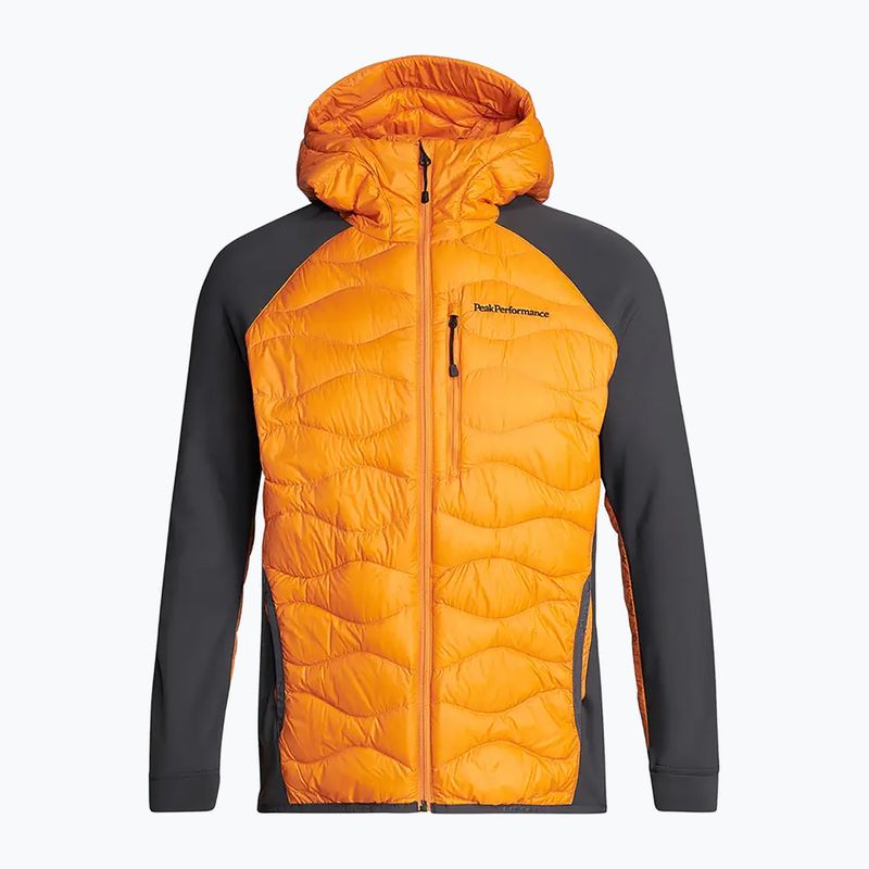Pánska bunda Peak Performance Helium Down Hybrid Hood Jacket Orange G77227100
