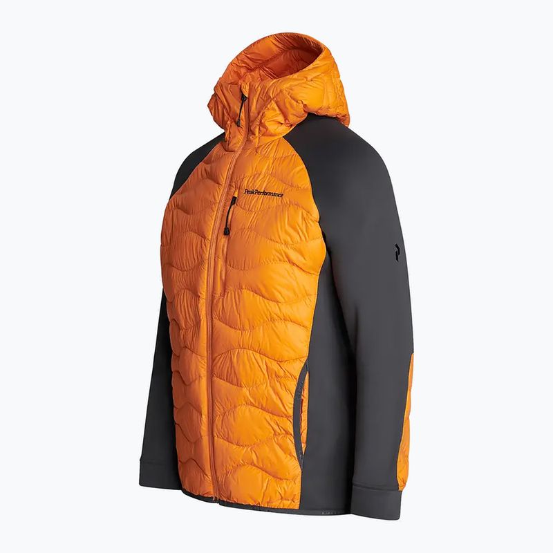 Pánska bunda Peak Performance Helium Down Hybrid Hood Jacket Orange G77227100 2