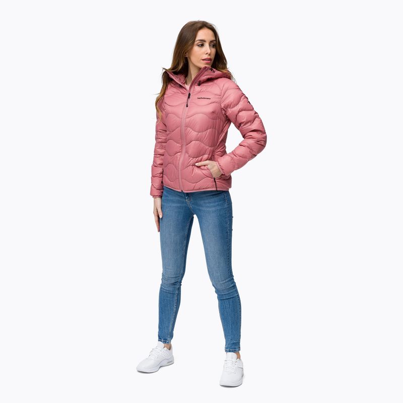 Peak Performance dámska páperová bunda Helium Down Hood pink G77238030 2