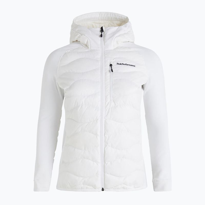 Dámska bunda Peak Performance Helium Down Hybrid Hood Jacket White G77848100