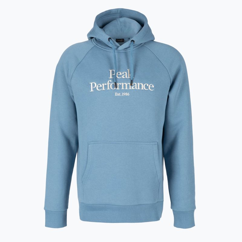 Pánska trekingová mikina Peak Performance Original Hood modrá G77756260