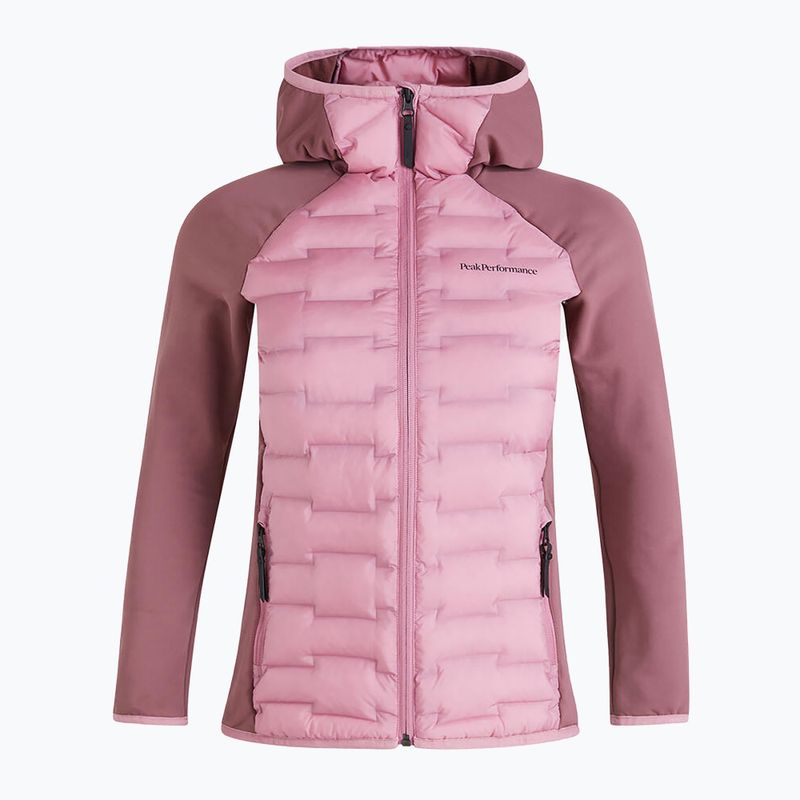 Dámska bunda Peak Performance Argon Hybrid Hood Jacket pink G77859110