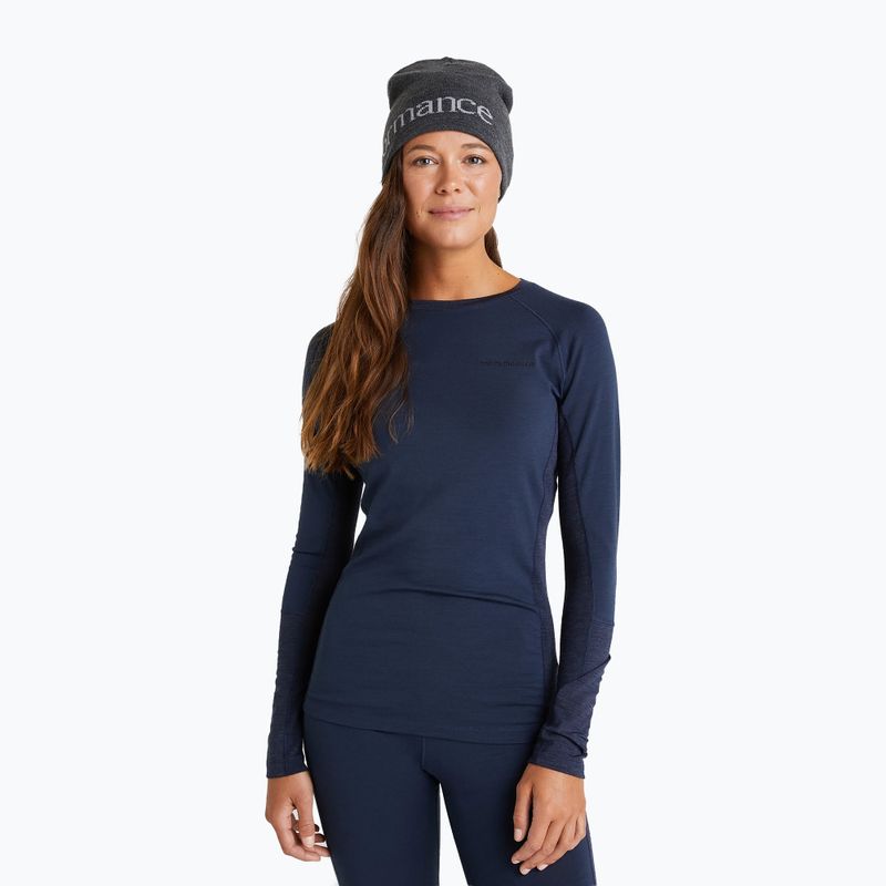 Dámske termo tričko Peak Performance Magic Crew navy blue G78072120