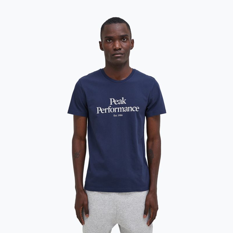 Pánske trekingové tričko Peak Performance Original Tee navy blue G77692020