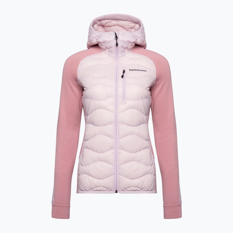 Dámska bunda Peak Performance Helium Down Hybrid Hood Jacket Pink G77848130