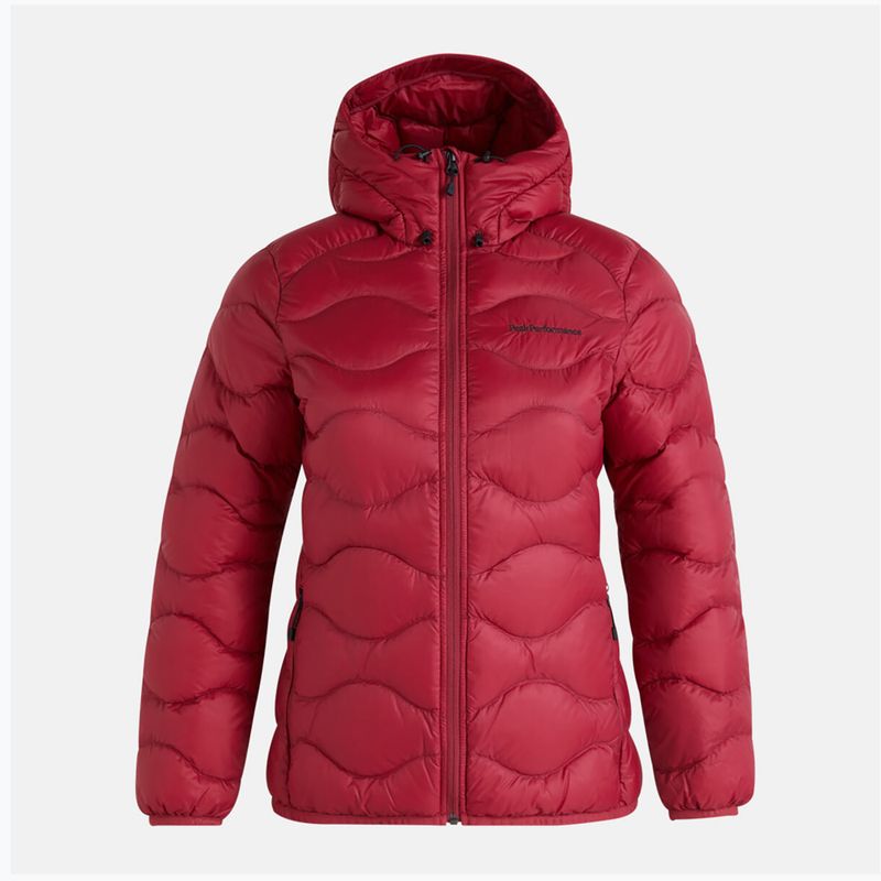 Peak Performance dámska páperová bunda Helium Down Hood bordová G77852150