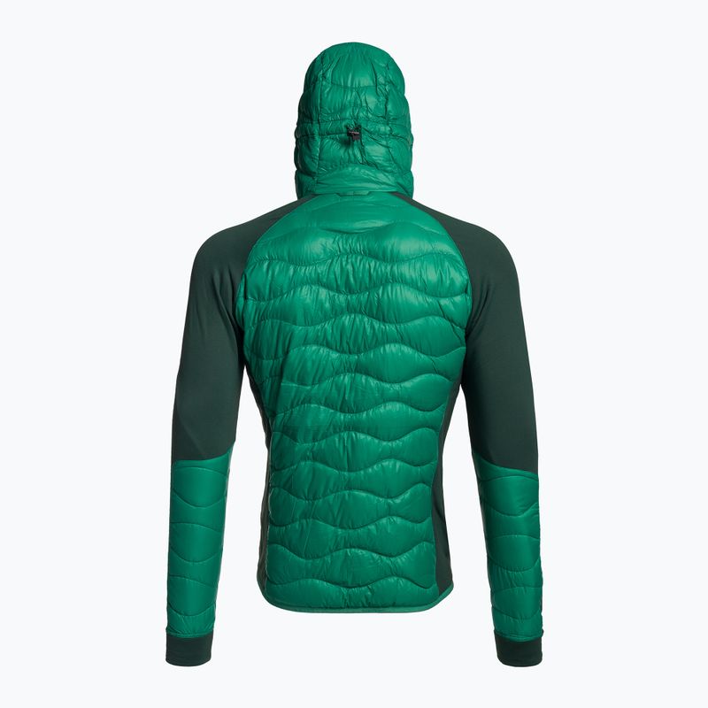 Pánska bunda Peak Performance Helium Down Hybrid Hood Green G77855130 2