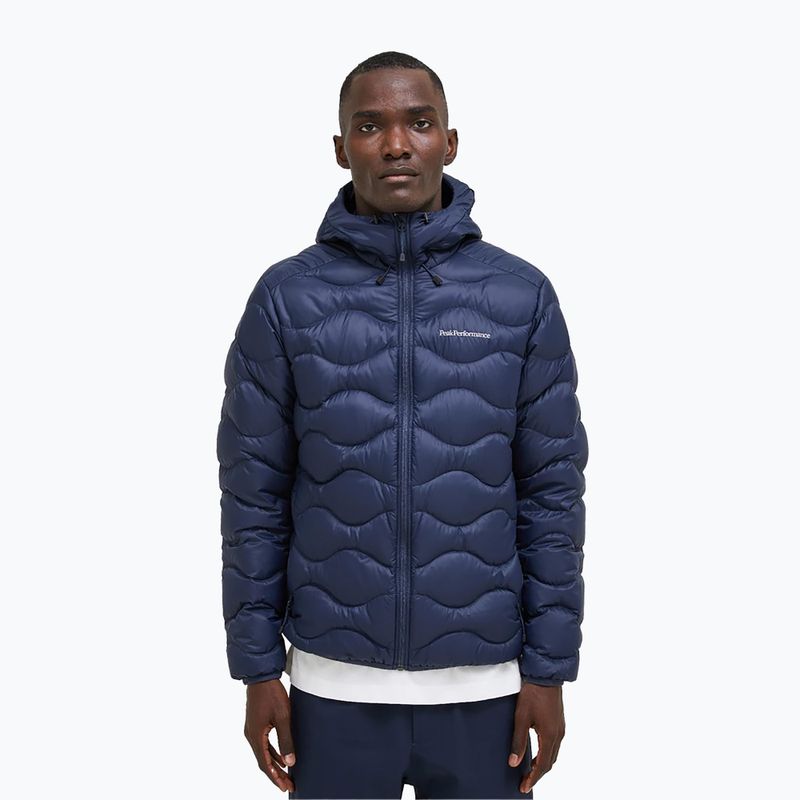 Peak Performance pánska páperová bunda Helium Down Hood navy blue G77849020