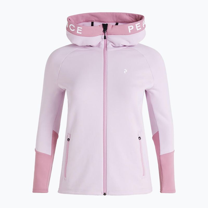 Dámska trekingová mikina Peak Performance Rider Zip Hood pink G78834070