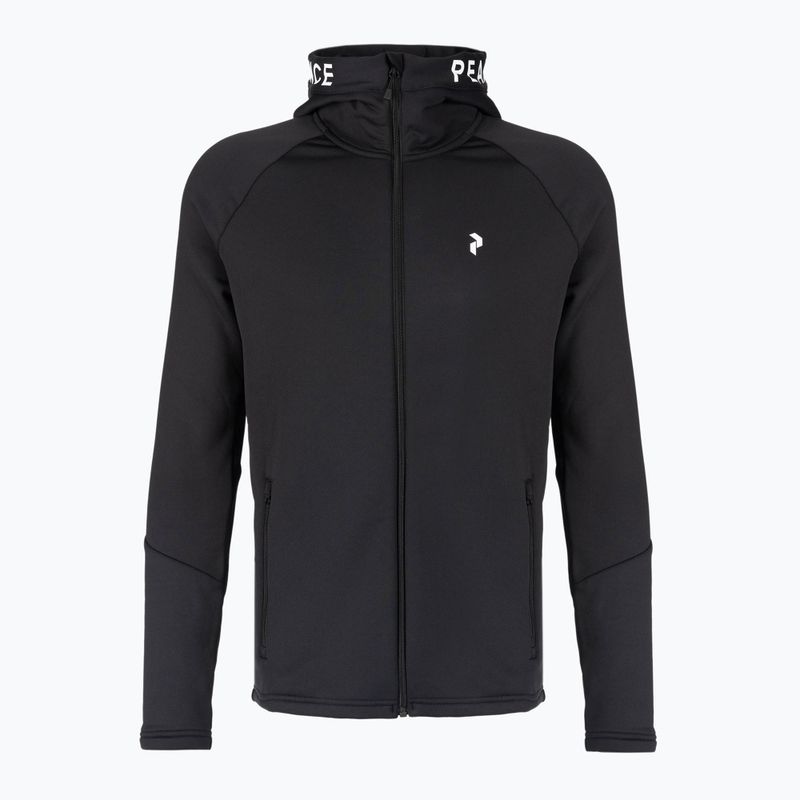 Pánska trekingová mikina Peak Performance Rider Zip Hood black G78833040