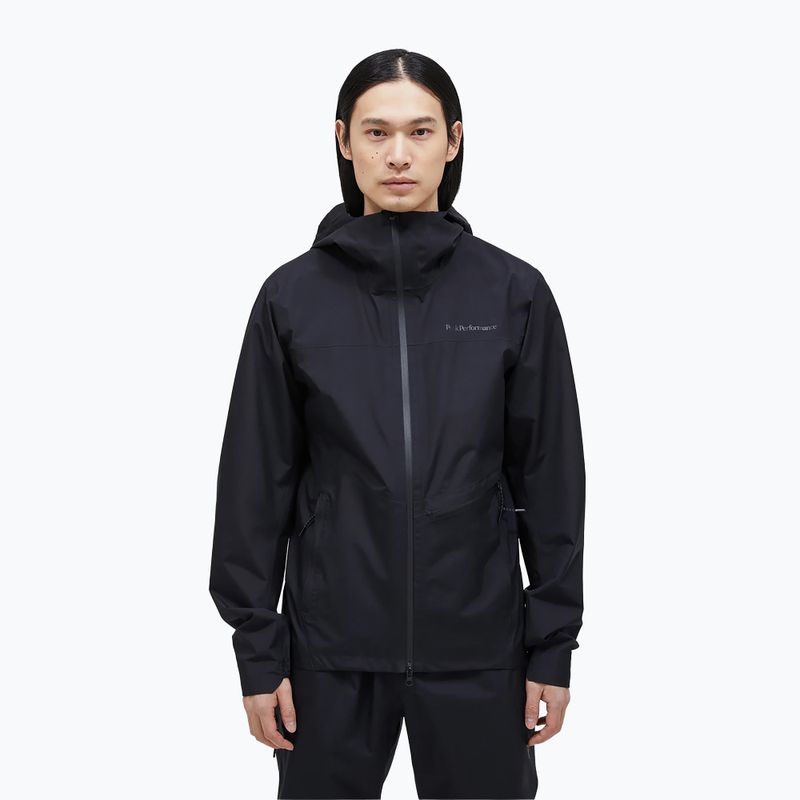Pánska bunda do dažďa Peak Performance Commuter Gore black