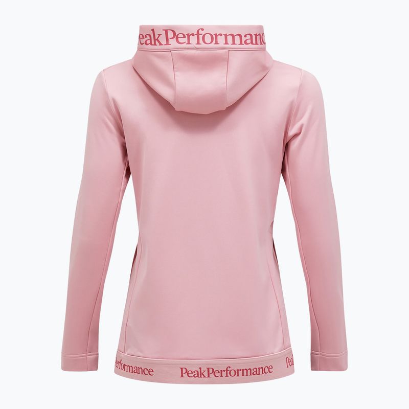 Dámska mikina Peak Performance Rider Tech Zip Hood warm blush 5