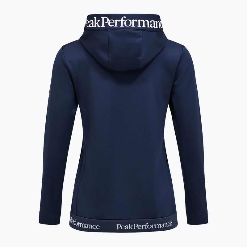 Dámska mikina Peak Performance Rider Tech Zip Hood blue shadow 4