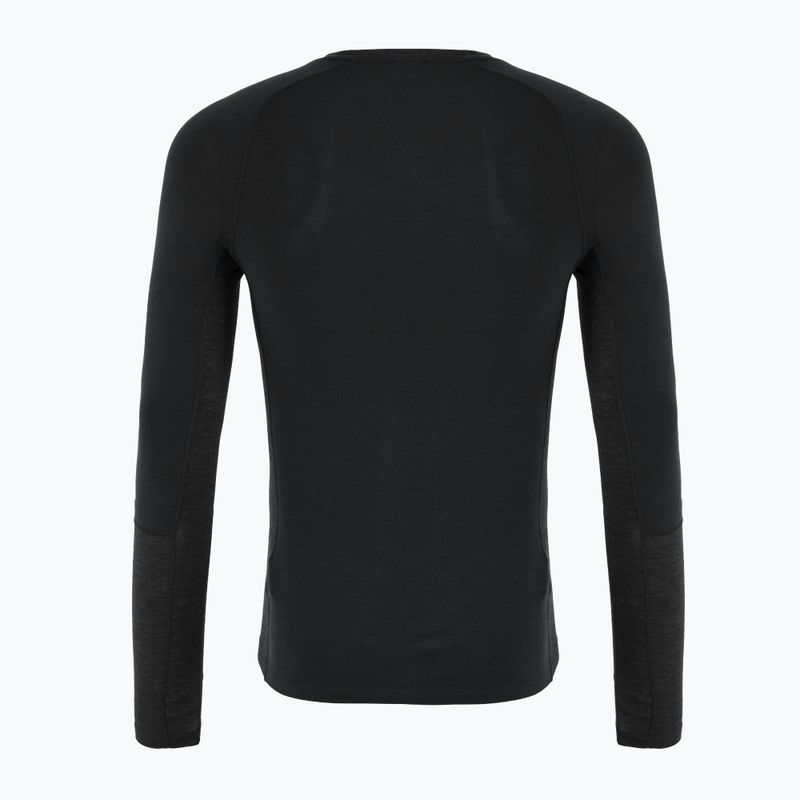 Pánske termoaktivne tričko s dlhým rukávom Peak Performance Magic Crew black 2