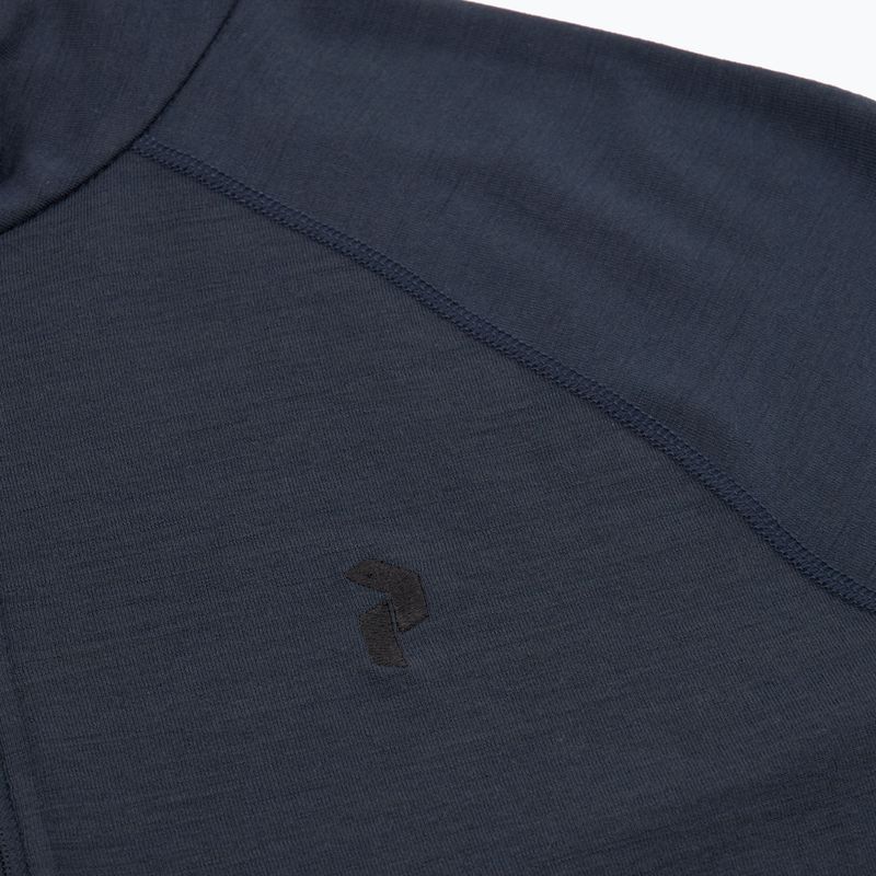 Pánske termoaktivne tričko s dlhým rukávom Peak Performance Magic Half Zip blue shadow 3