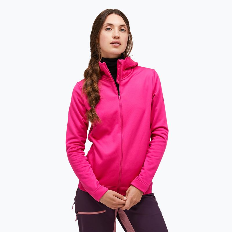 Dámska mikina Peak Performance Rider Tech Zip Hood beetroot purple