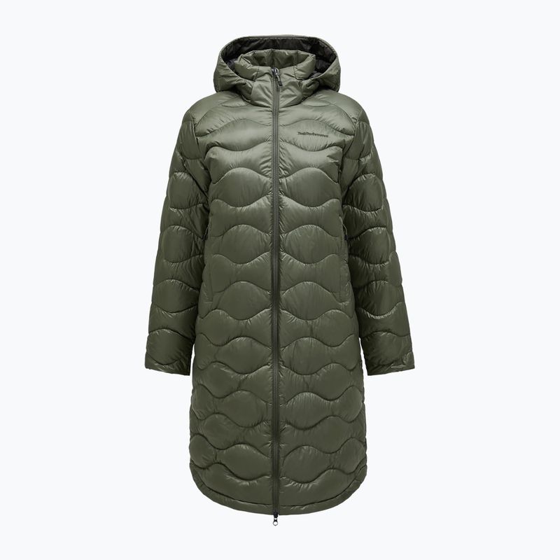 Dámsky páperový kabát Peak Performance Helium Down Coat pine needle/olive extreme 7