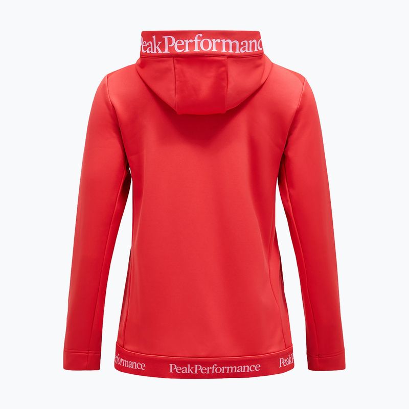 Dámska kapucňa Peak Performance Rider Tech Zip Hood brilliant red 5