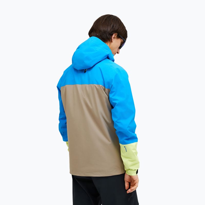 Pánska bunda Peak Performance Trail Hipe Shell brilliant blue/beige/ sunny 2