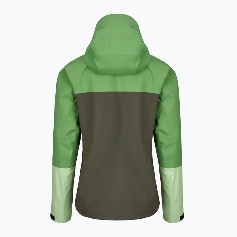 Dámska bunda Peak Performance Trail Hipe Shell Peppermint/pine needle/vivid rain jacket 2