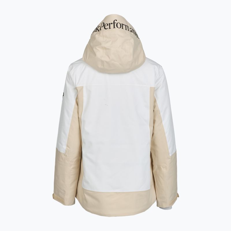 Dámska lyžiarska bunda Perak Performance Rider Tech Insulated sand fog/off white 2
