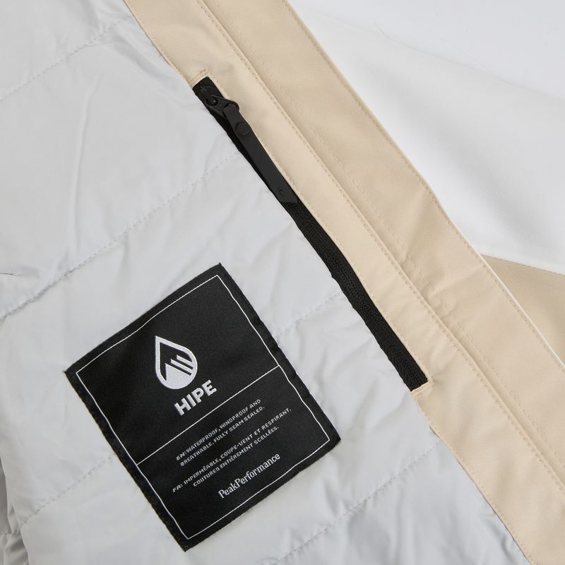 Dámska lyžiarska bunda Perak Performance Rider Tech Insulated piesková hmla/biela 5