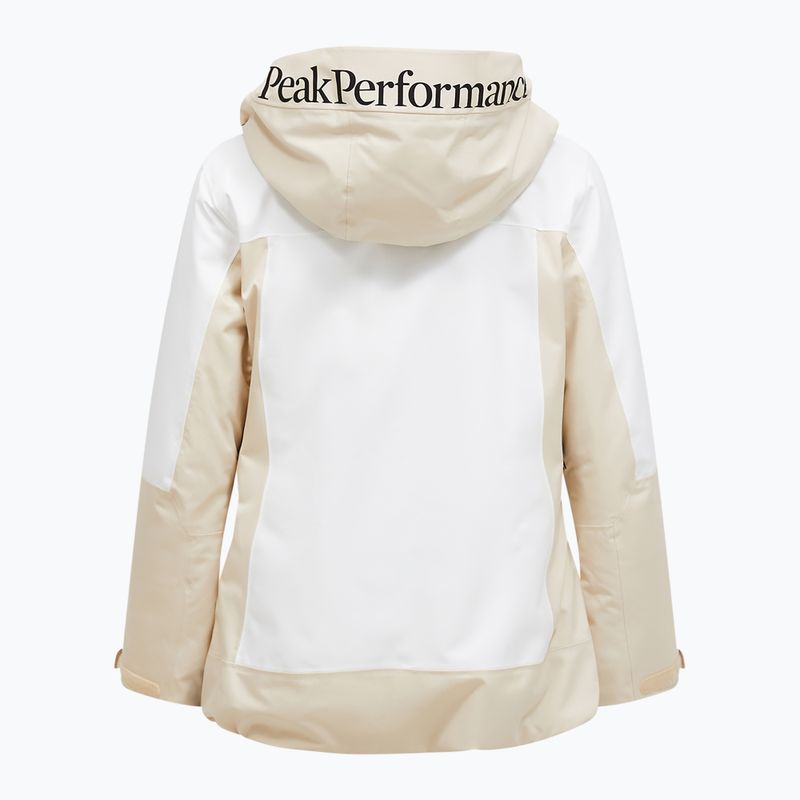 Dámska lyžiarska bunda Perak Performance Rider Tech Insulated piesková hmla/biela 7