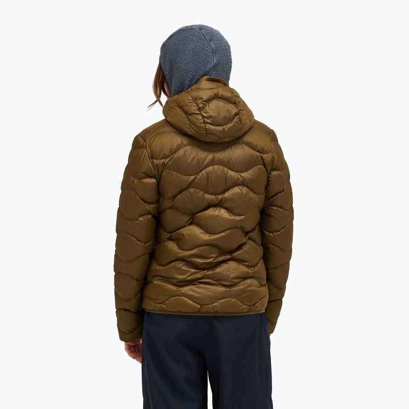 Dámska páperová bunda Peak Performance Helium Down Hood meadow moss/sierra sand 3