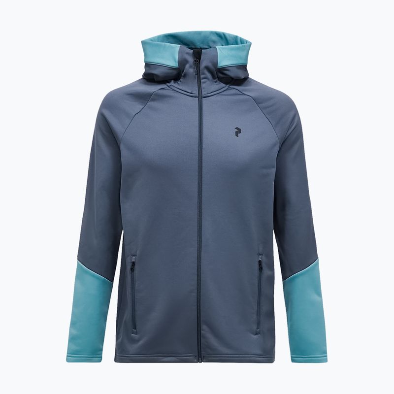 Pánska mikina Peak Performance Rider Essentials Zip Hood Mountain Mist/Deluded Vision