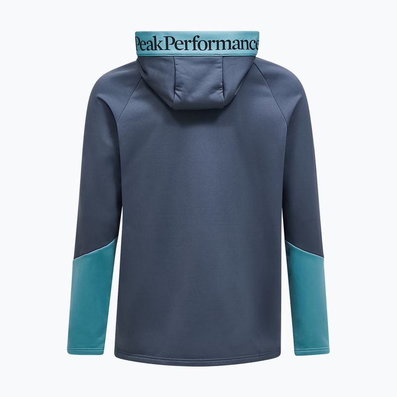 Pánska mikina Peak Performance Rider Essentials Zip Hood Mountain Mist/Deluded Vision 2