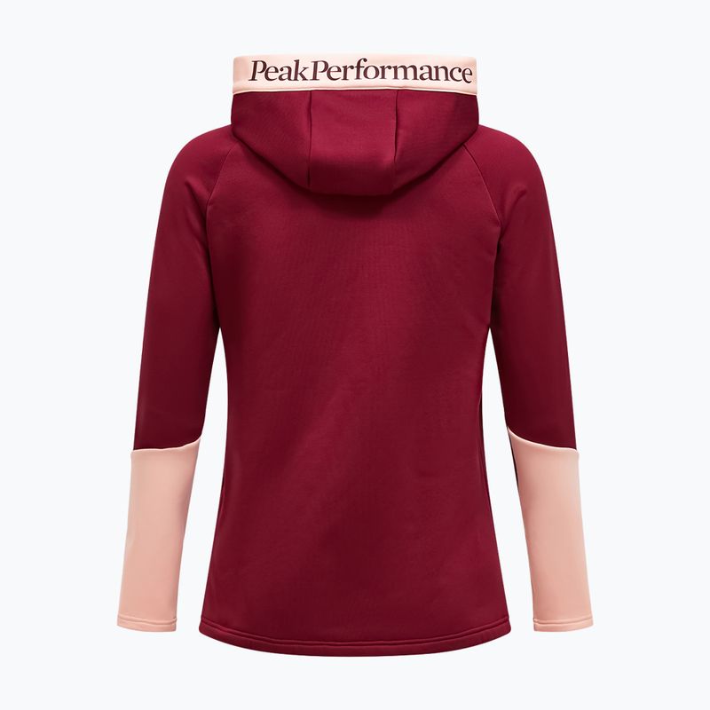 Dámska mikina Peak Performance Rider Essentials Zip Hood Vertical Zenith/Peach Fuzz 2