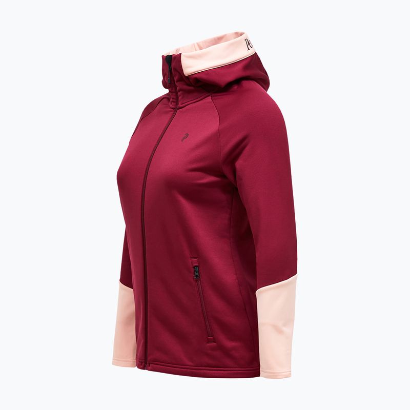 Dámska mikina Peak Performance Rider Essentials Zip Hood Vertical Zenith/Peach Fuzz 3