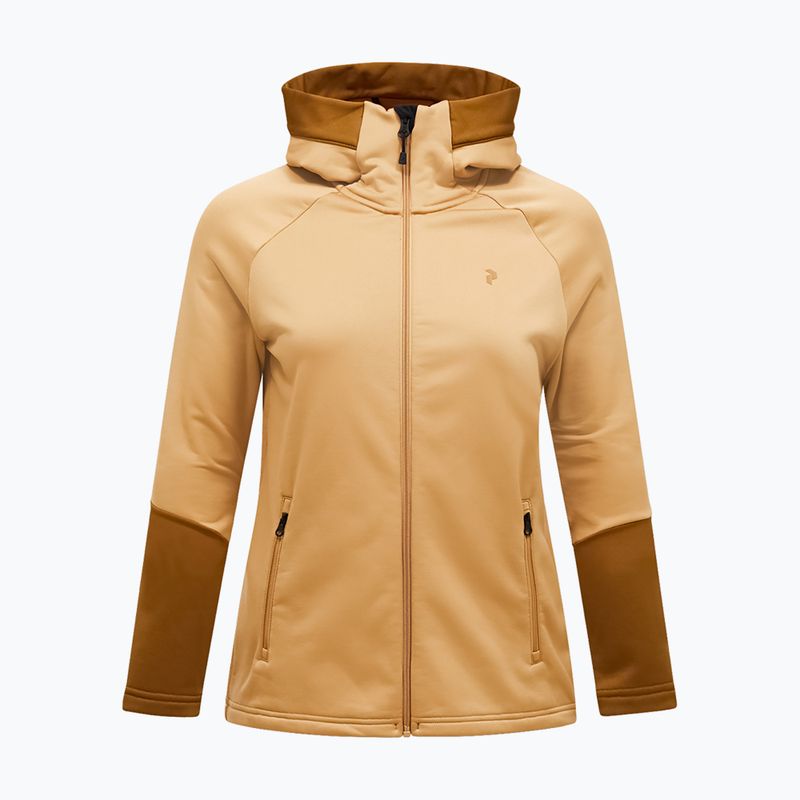 Dámska mikina Peak Performance Rider Essentials Zip Hood Sierra Sand/Earthy Summit