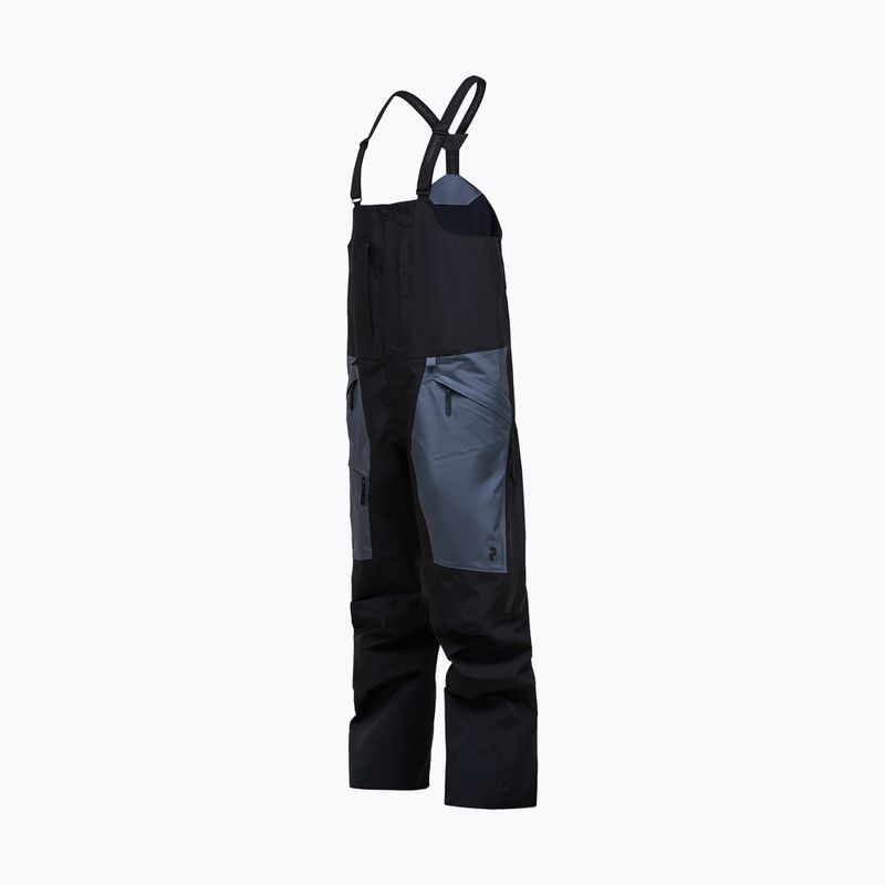 Pánske lyžiarske nohavice Peak Performance Vertical GTX Pro Bib black/mountain mist 7