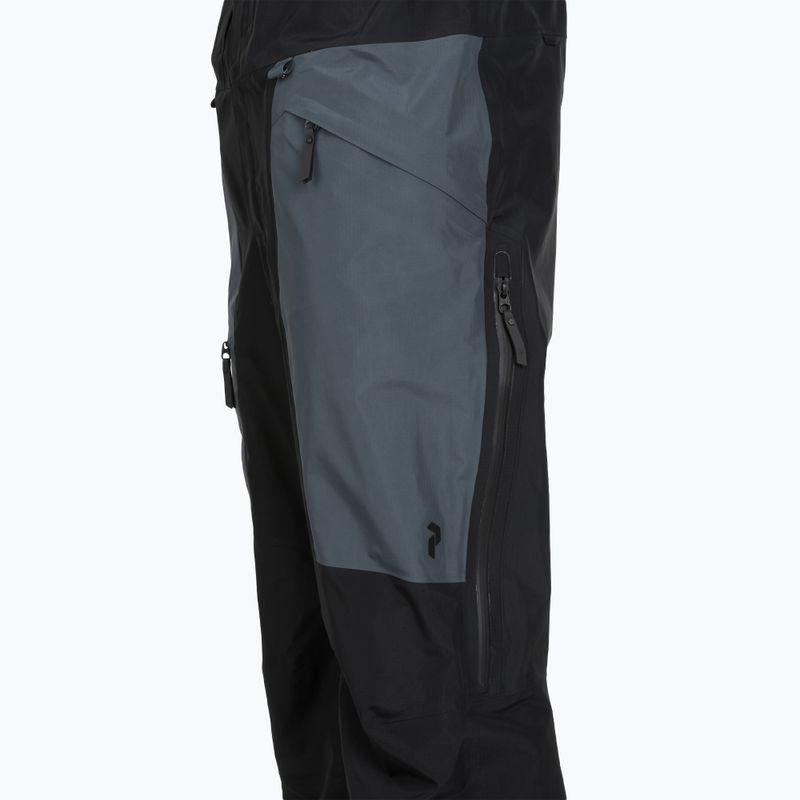 Pánske lyžiarske nohavice Peak Performance Vertical GTX Pro Bib black/mountain mist 4