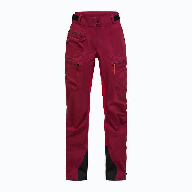 Dámske lyžiarske nohavice Peak Performance Vislight GTX C-Knit 3L vertical zenith/tech burgundy 6