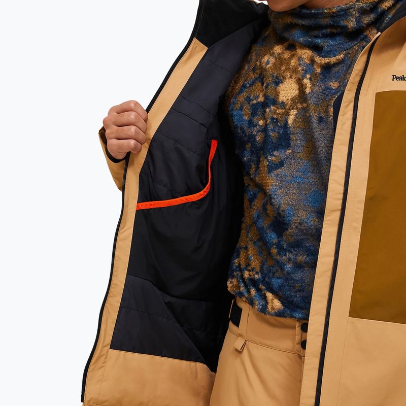 Pánska lyžiarska bunda Peak Performance Edge Insulated sierra sand/earthy summit 6