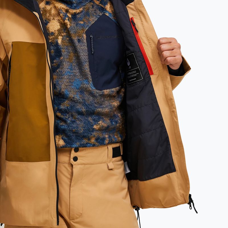 Pánska lyžiarska bunda Peak Performance Edge Insulated sierra sand/earthy summit 7