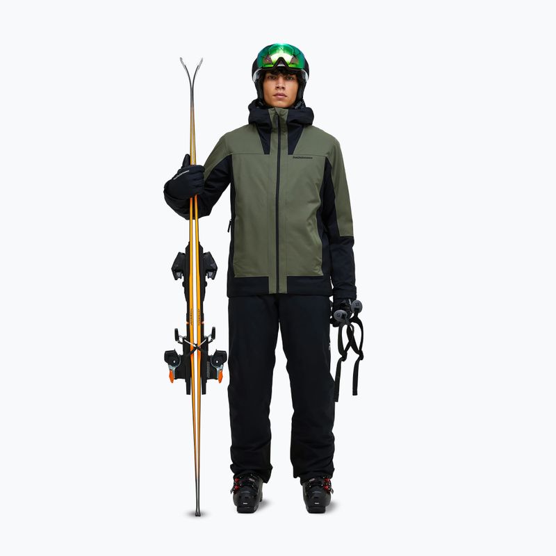 Pánska lyžiarska bunda Peak Performance Rider Tech Insulated pine needle/black 2