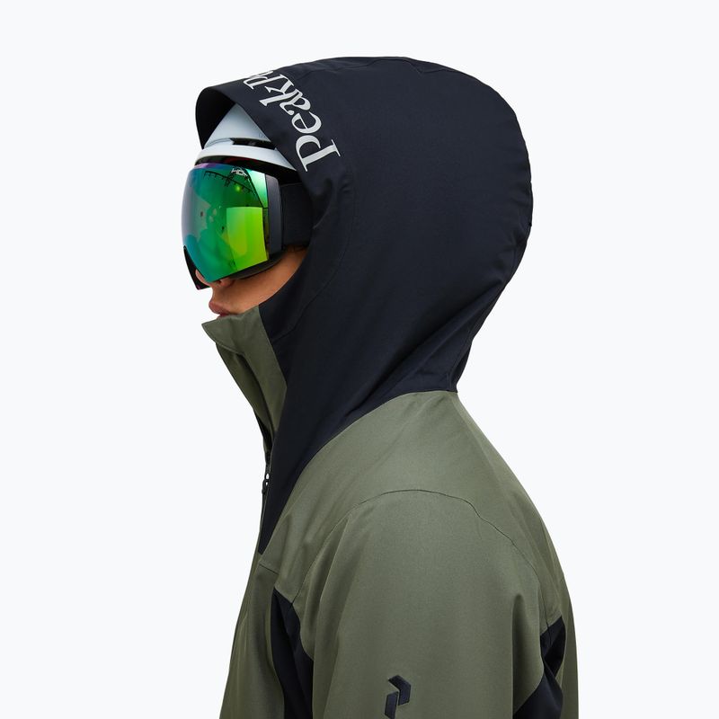 Pánska lyžiarska bunda Peak Performance Rider Tech Insulated pine needle/black 4