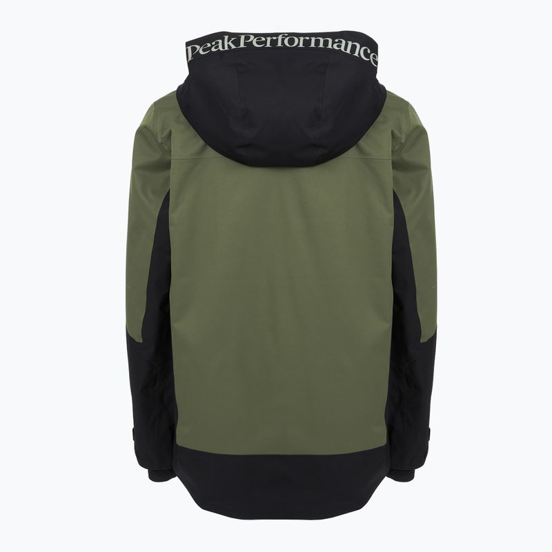 Pánska lyžiarska bunda Peak Performance Rider Tech Insulated pine needle/black 2