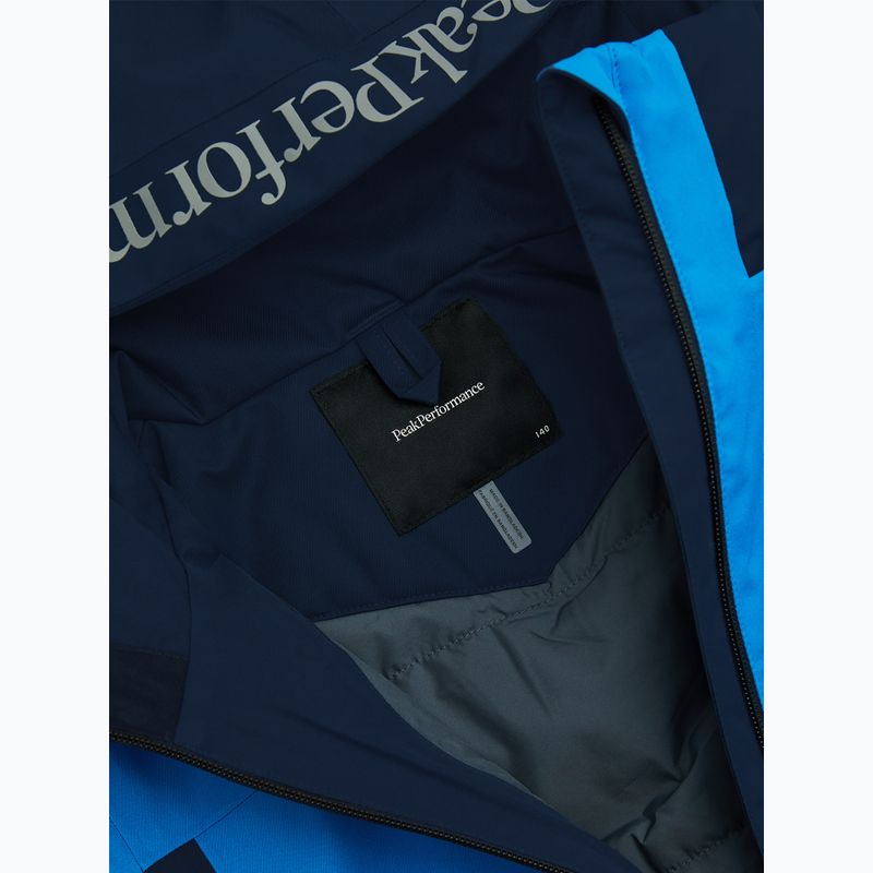 Detská lyžiarska bunda Peak Performance Rider Tech Insulated Jacket azure ascent/blue shadow 4