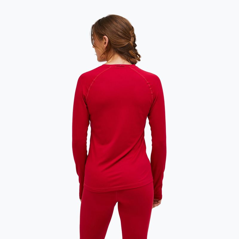 Dámske termo tričko longsleeve Peak Performance Spirit Crew tech burgundy 2