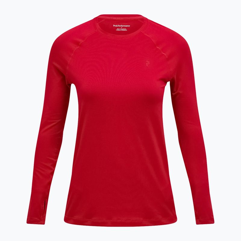 Dámske termo tričko longsleeve Peak Performance Spirit Crew tech burgundy 3