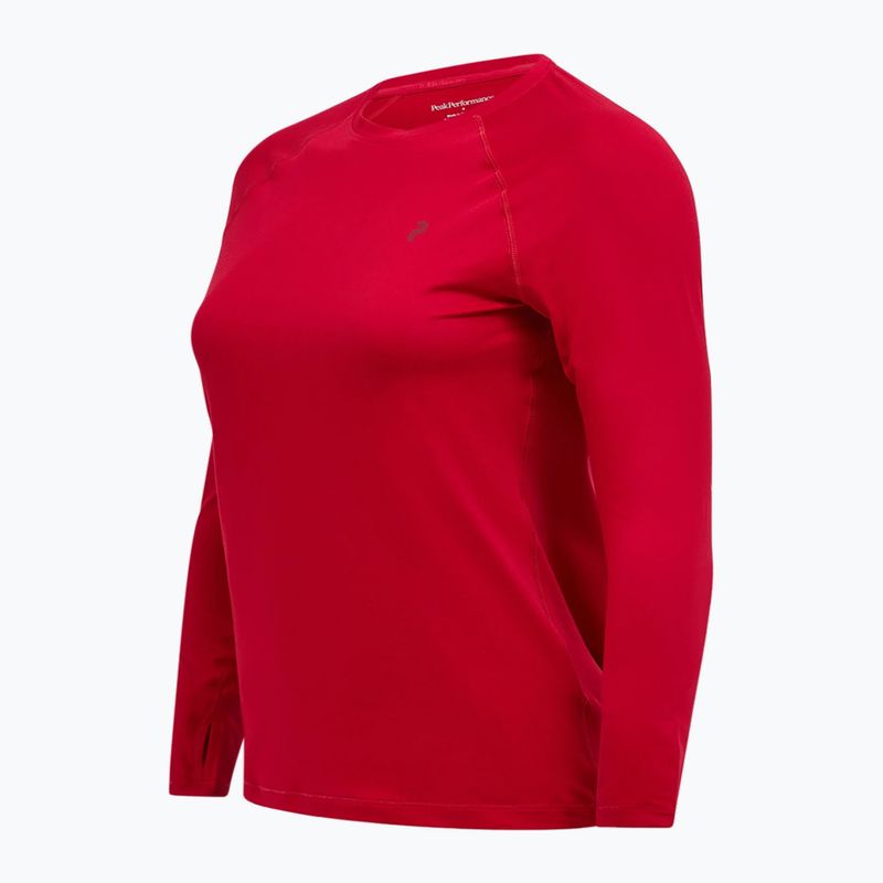 Dámske termo tričko longsleeve Peak Performance Spirit Crew tech burgundy 5