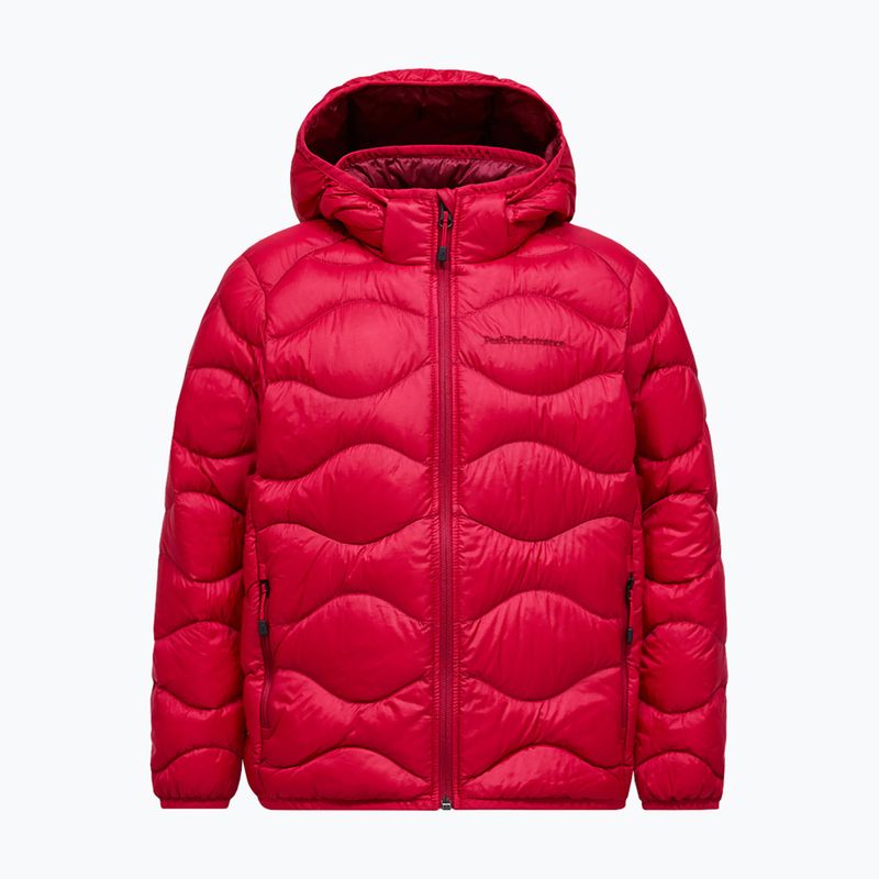 Detská páperová bunda Peak Performance Helium Down Hood Jacket Tech Burgundy/Vertical Zenith