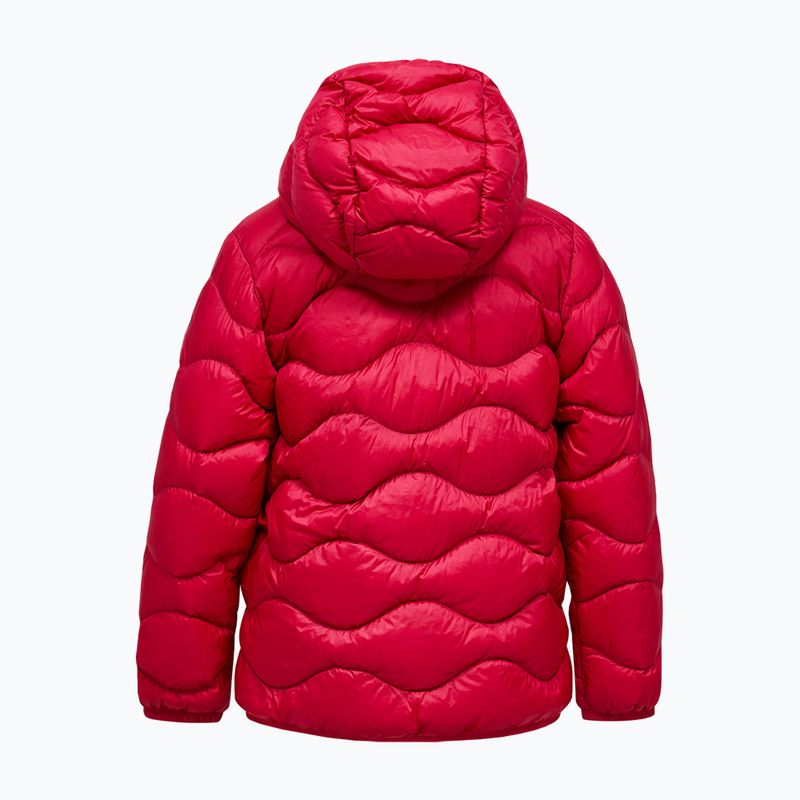 Detská páperová bunda Peak Performance Helium Down Hood Jacket Tech Burgundy/Vertical Zenith 2