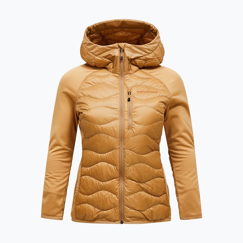 Dámska páperová bunda Peak Performance Helium Hybrid Down Jacket Sierra Sand