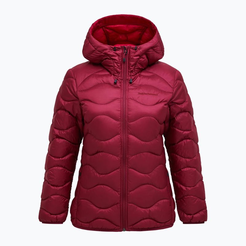 Dámska páperová bunda Peak Performance Helium Down Hood vertical zenith/tech burgundy 5